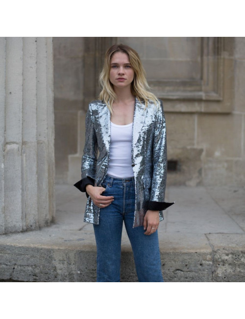 Veste paillettes CHANEL Croisière Paris Miami 