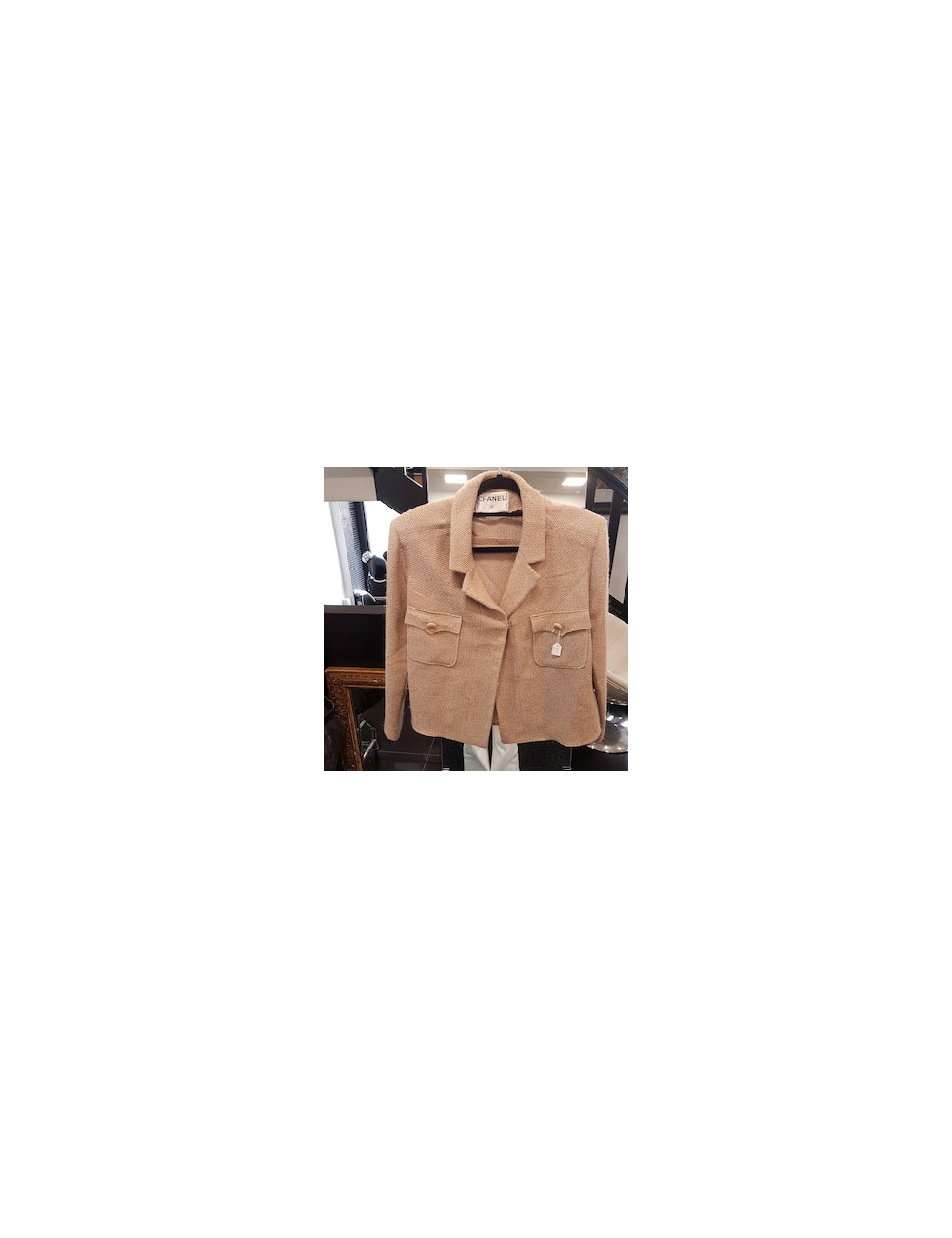 Veste courte CHANEL T42 beige