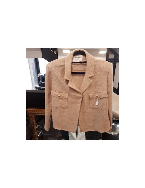 Veste courte CHANEL T42 beige
