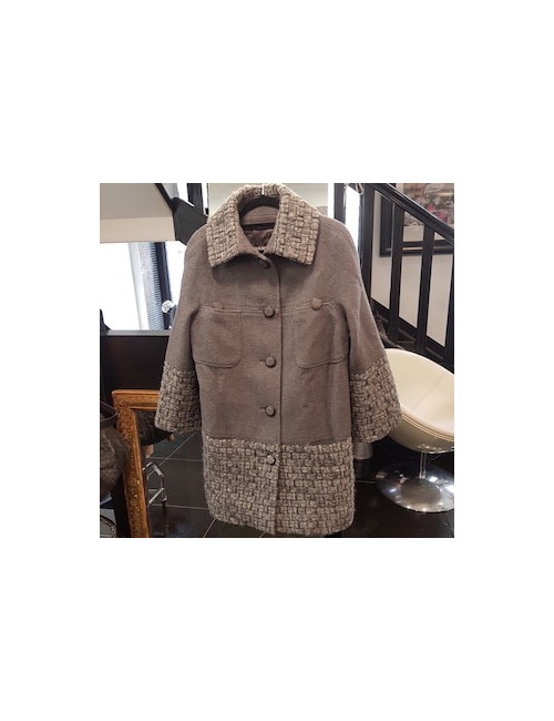 Manteau CHANEL gris T42