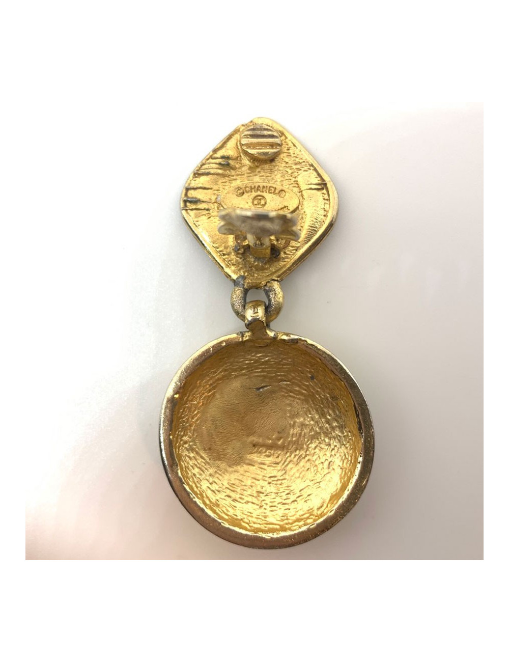 Clips pendants CHANEL vintage dorés