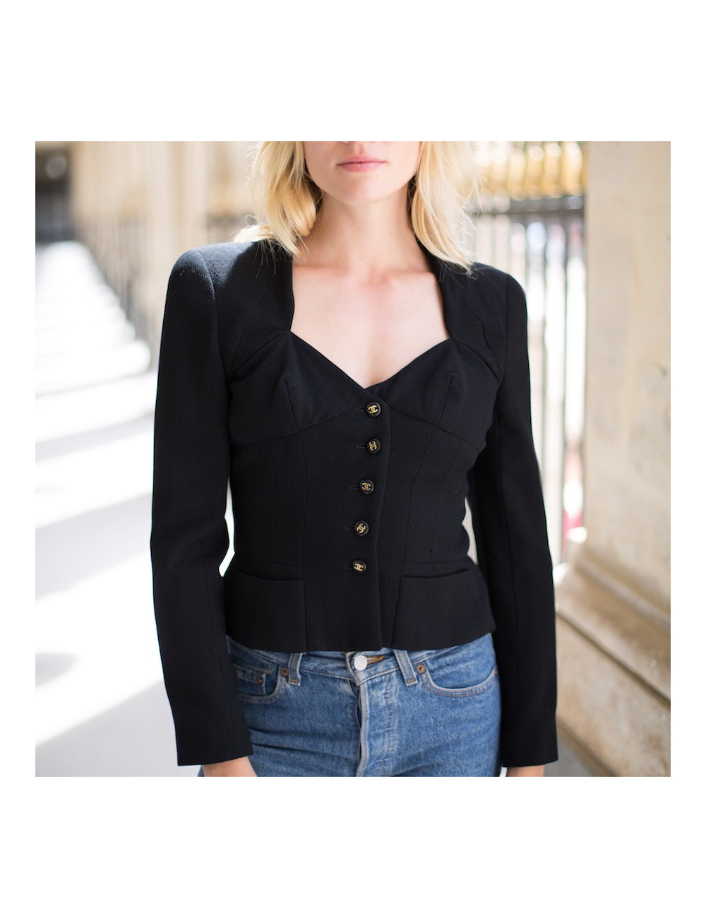 Veste CHANEL Collector T36 Noire