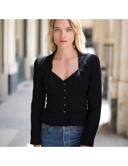 Veste Chanel T40 Noire