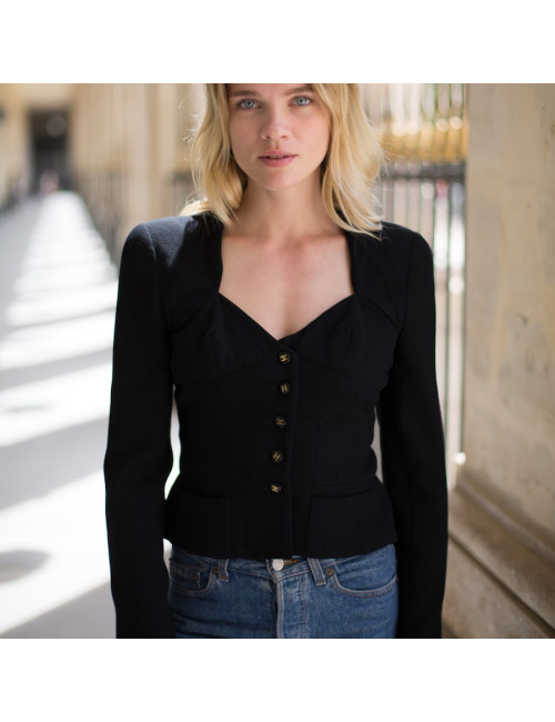 Veste Chanel T40 Noire