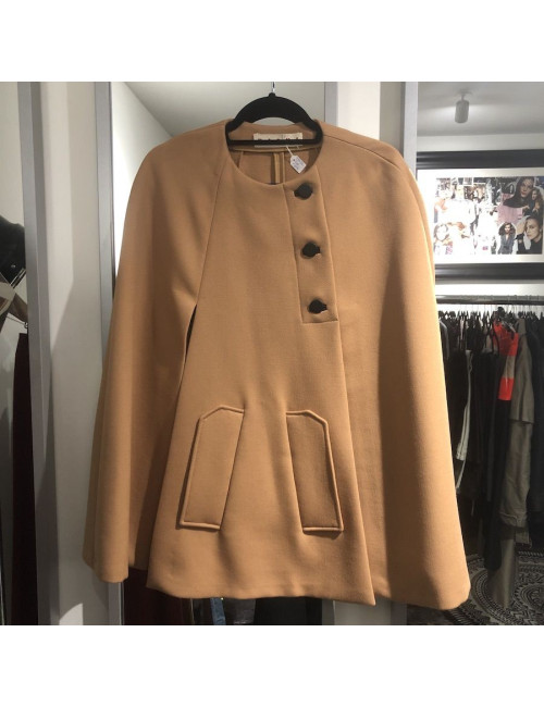 Cape MARNI camel T42it laine vierge