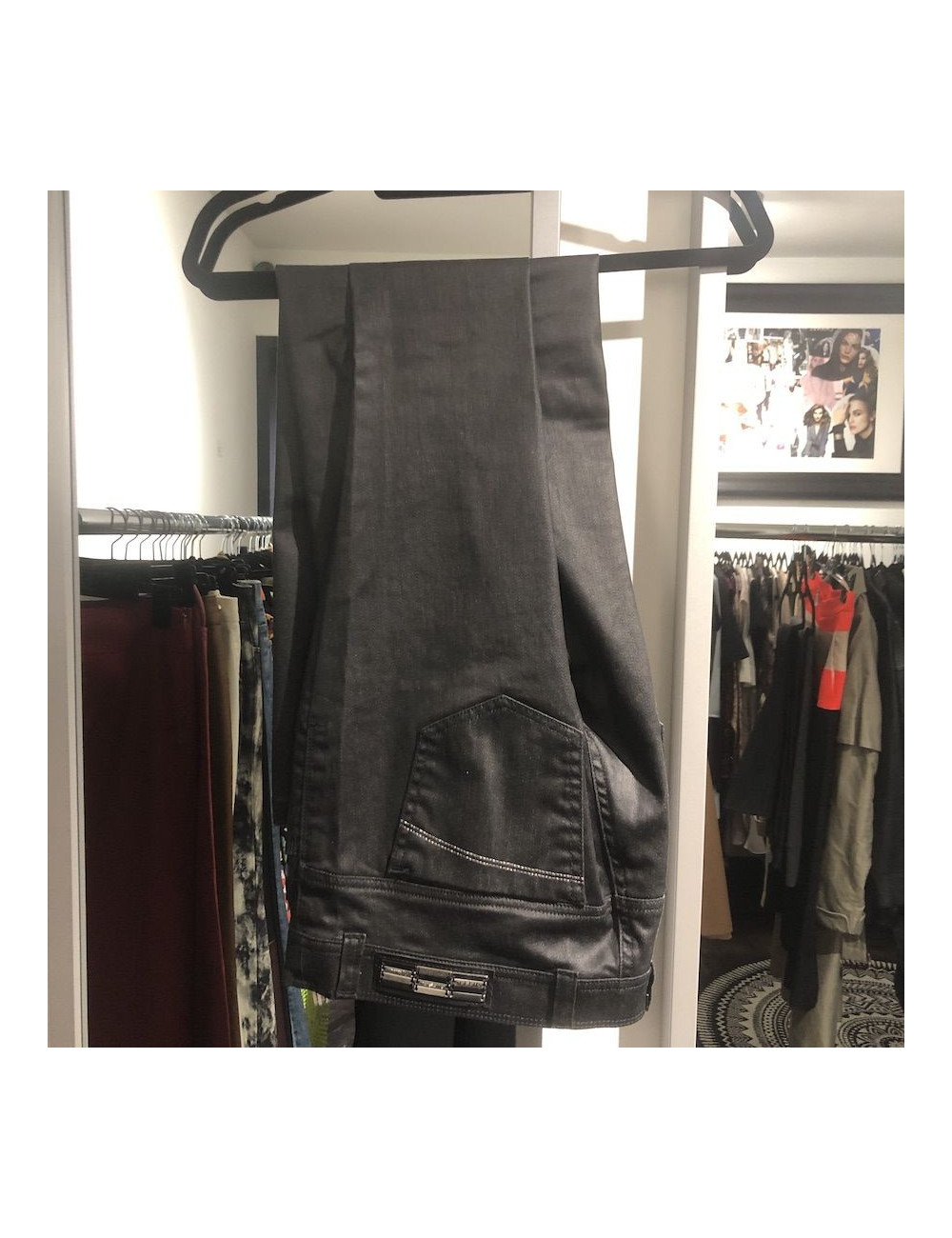 Jean DIESEL "Soozy" gris effet satiné