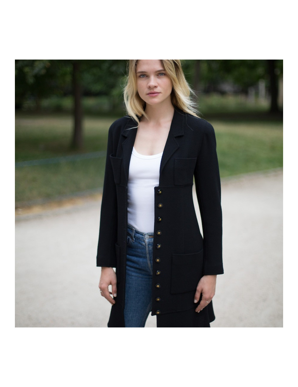 Robe manteau Chanel T36 vintage 