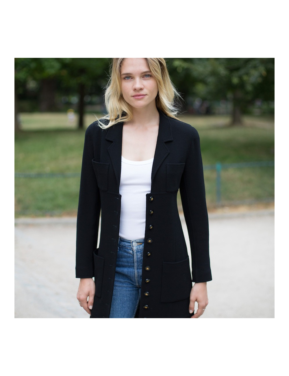 Robe manteau Chanel T36 vintage 