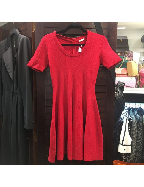 Robe ALAIA stretch rouge