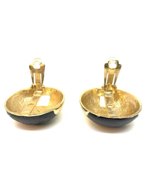 Boucles d'oreille clips LANVIN formes géométriques Vintage