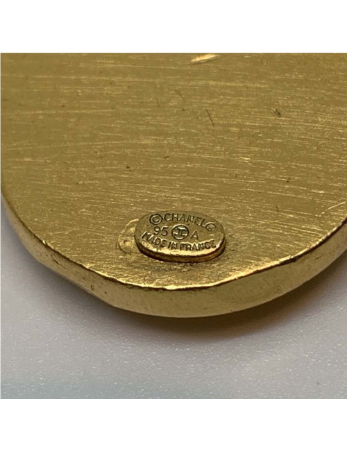 Broche vintage dorée CHANEL