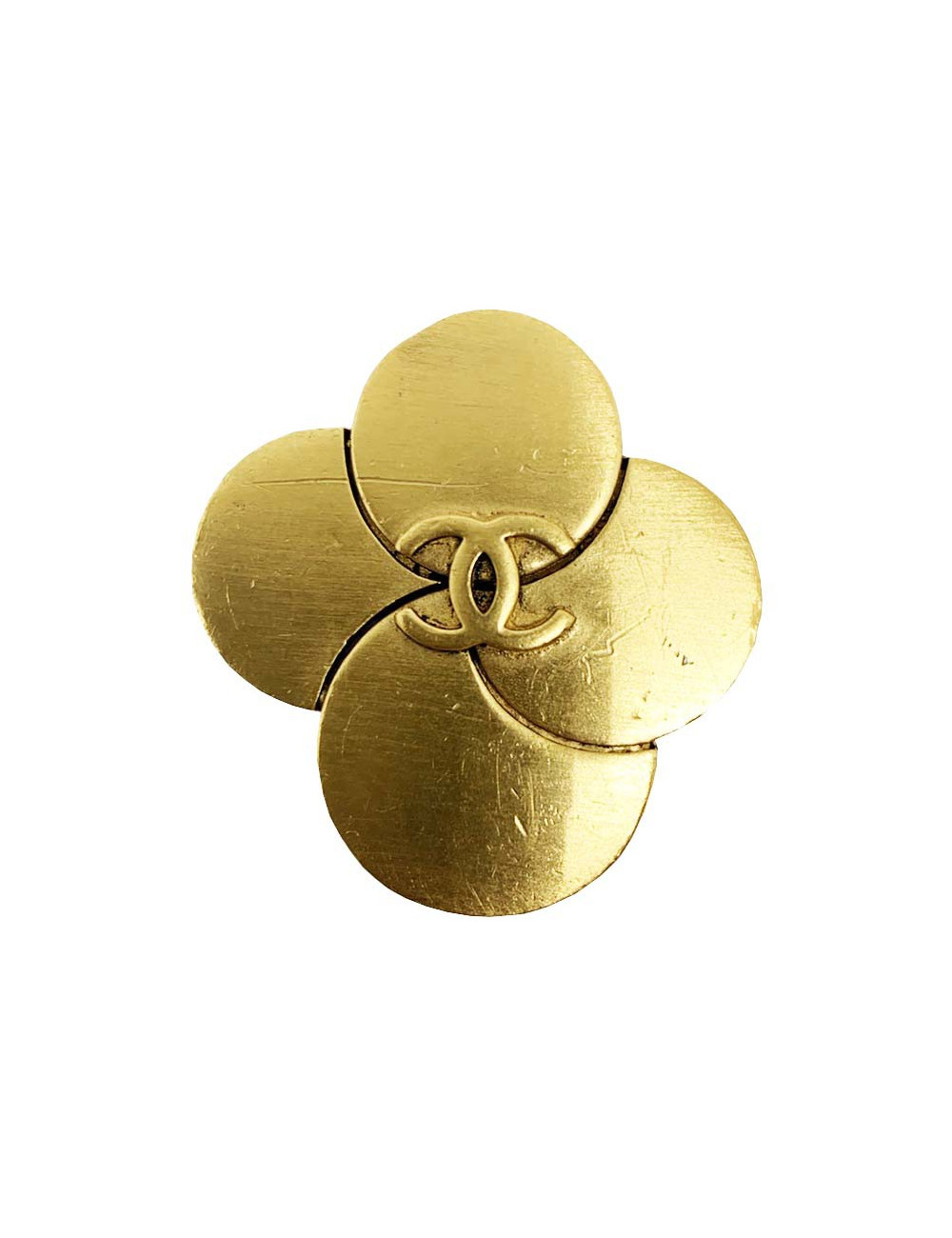 Broche vintage dorée CHANEL