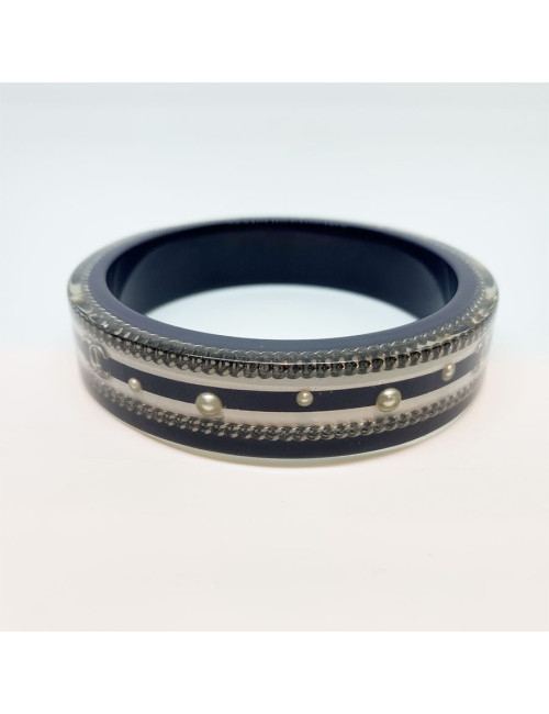 Chanel bracelet CC rigide