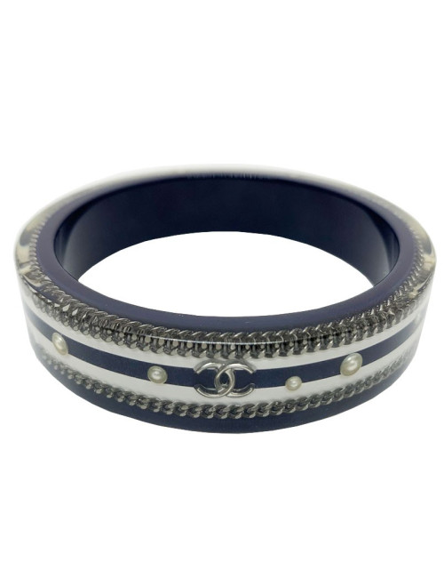 Chanel bracelet CC rigide