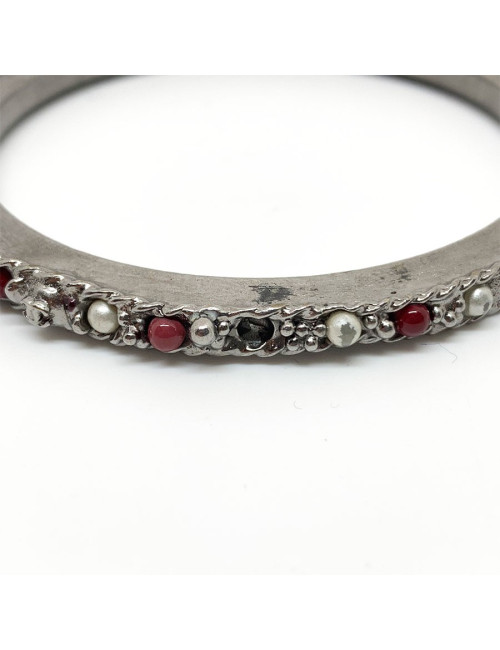 3 Bracelets CHANEL métal argenté