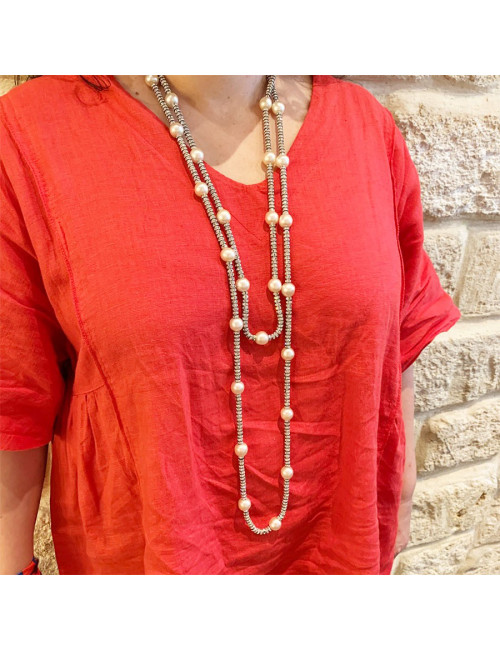 Sautoir Chanel strass et perles