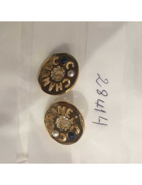 Clips d'oreille CHANEL "C H A N E L"