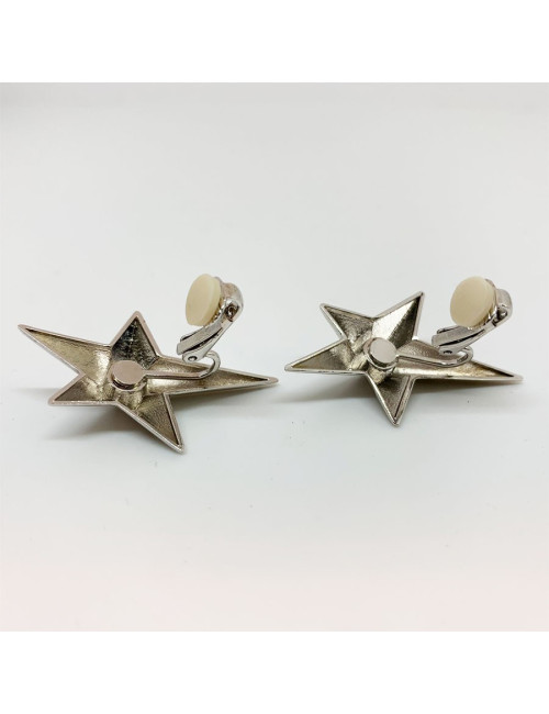 Parure Bo + broche MUGLER métal argenté