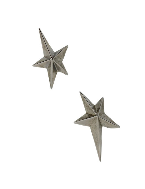 Parure Bo + broche MUGLER métal argenté