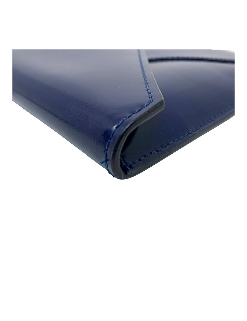 Pochette VIVIENNE WESTWOOD cuir verni bleu roi