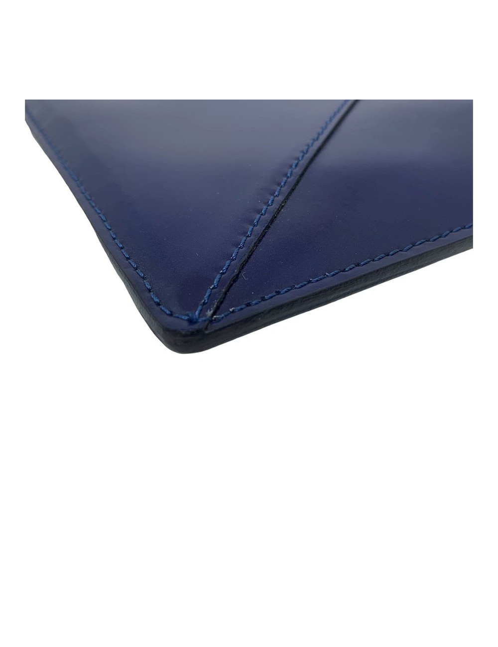 Pochette VIVIENNE WESTWOOD cuir verni bleu roi