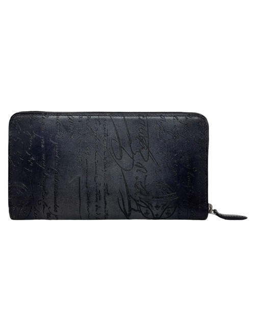 Compagnon BERLUTI Itauba cuir de veau bleu foncé