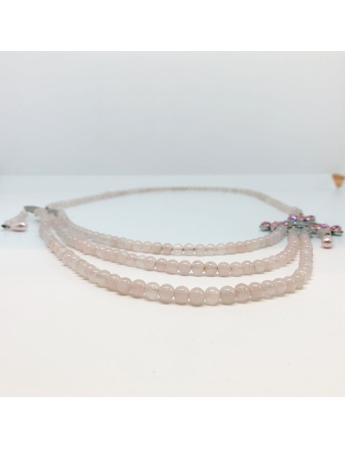 Sautoir DIOR rose multirangs