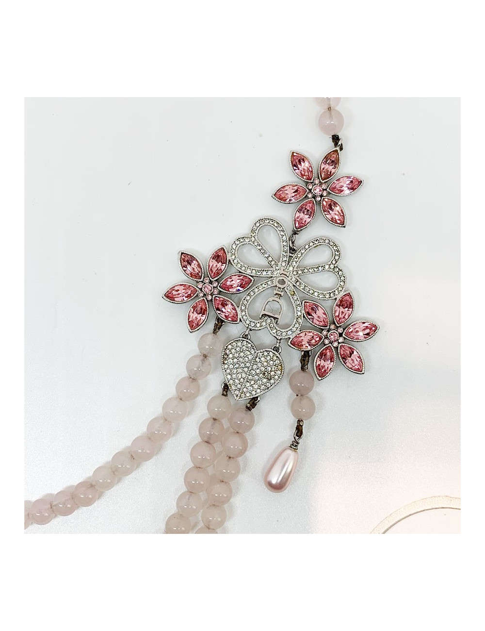 Sautoir DIOR rose multirangs