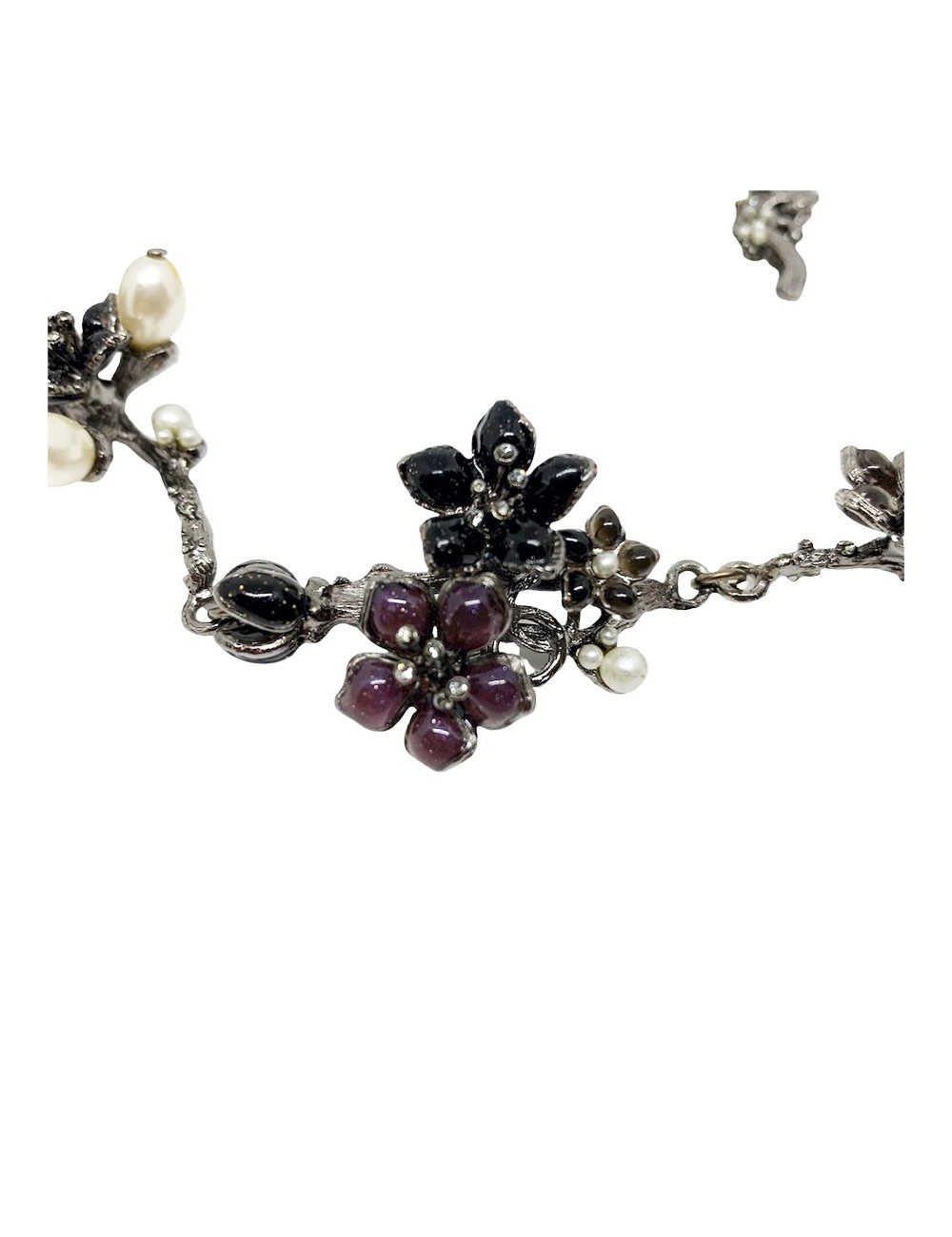 Ceinture CHANEL camélias perles nacrées