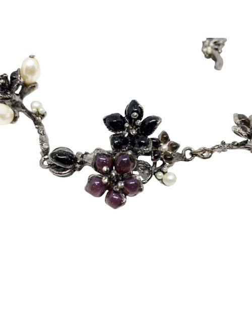 Ceinture CHANEL camélias perles nacrées