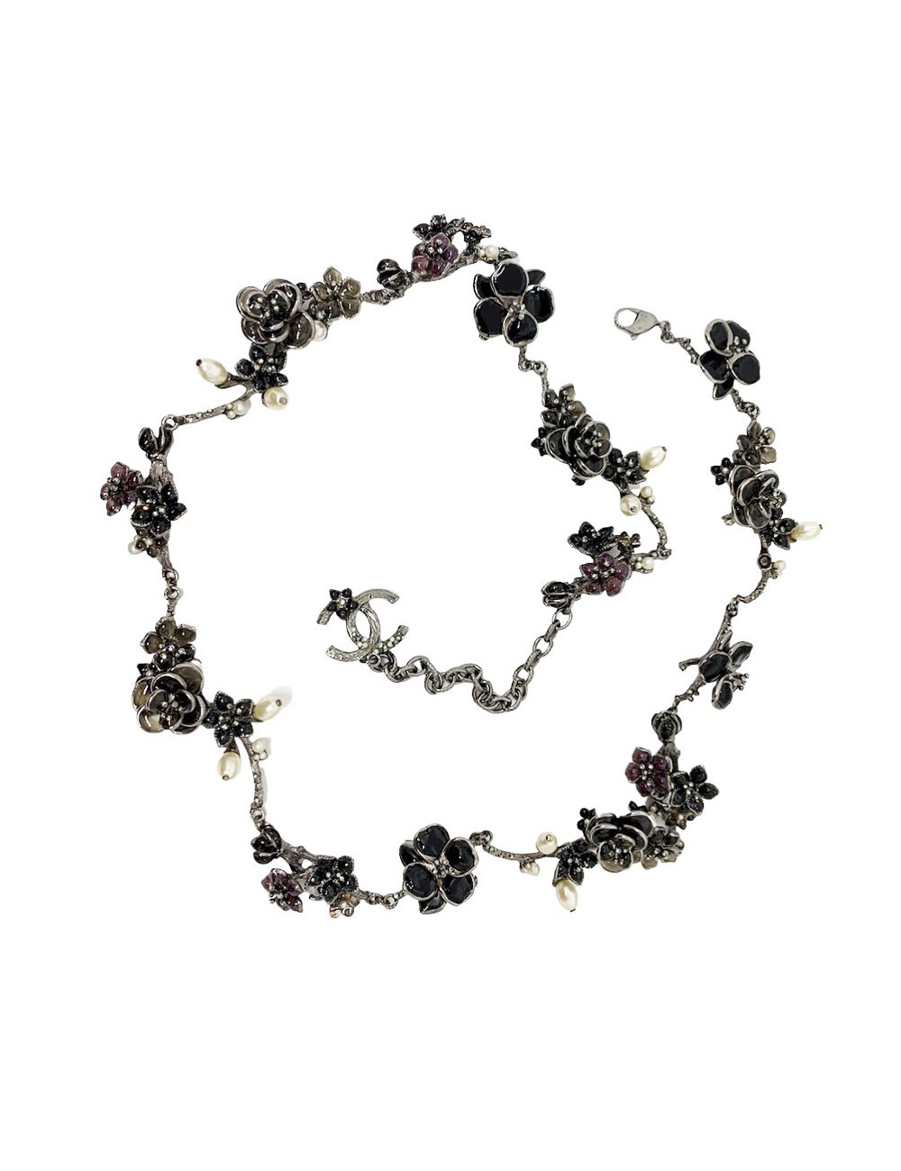 CHANEL flowers and camellias belt