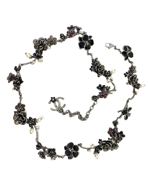 Ceinture CHANEL camélias perles nacrées