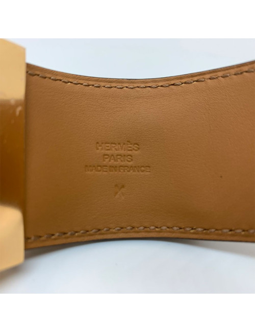 Bracelet HERMES collier de chien cuir box noir