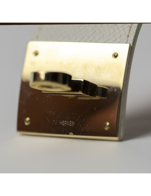 Bracelet HERMES cuir epsom beige