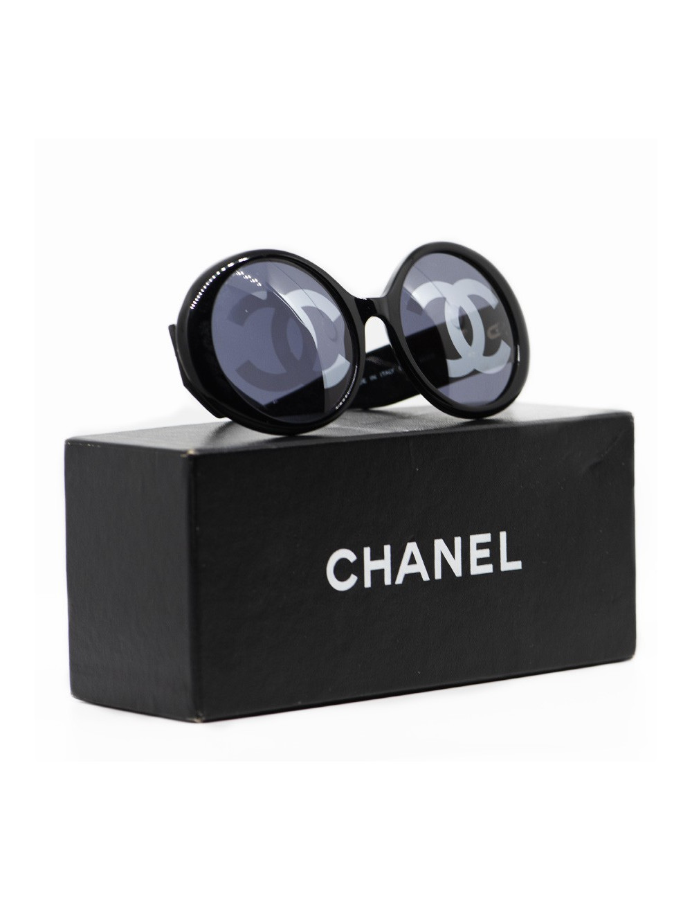 Lunettes de soleil CHANEL CC Vintage noire