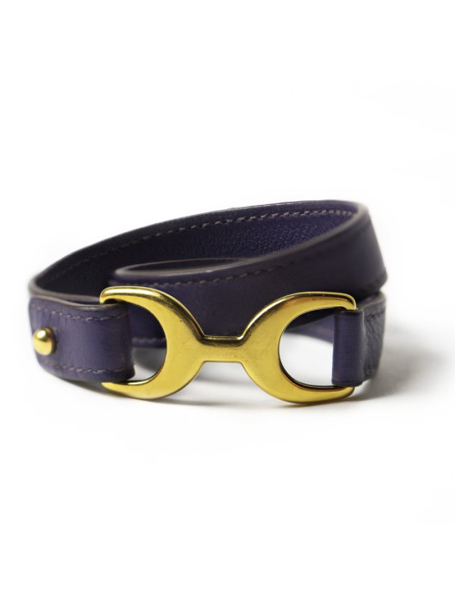 Bracelet Pavane HERMES double violet