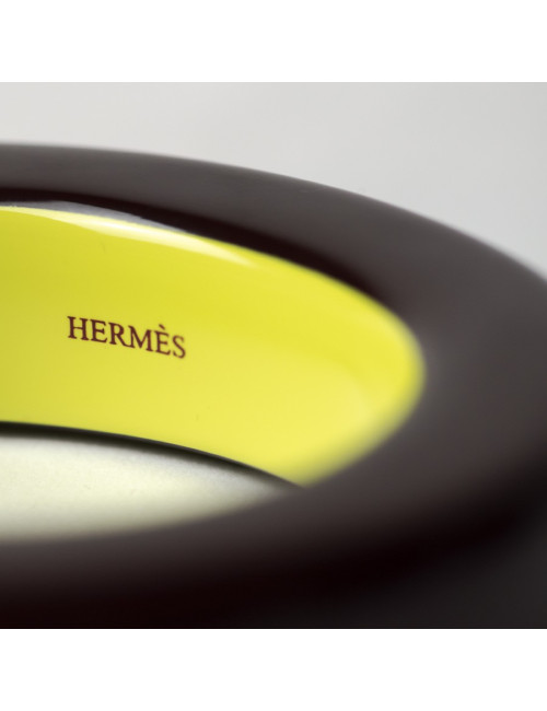 Bracelet HERMES en bois laqué