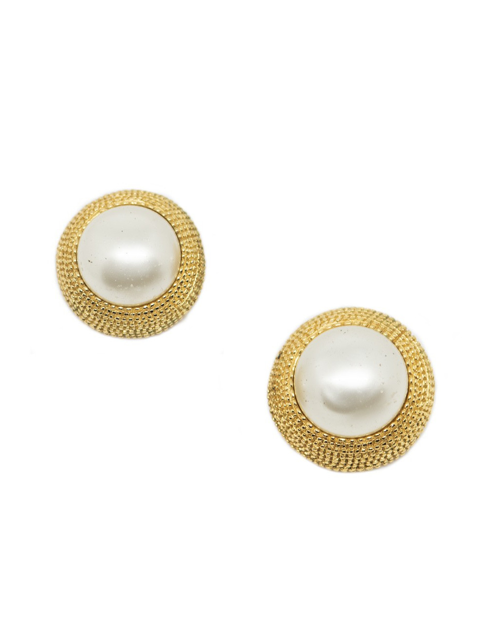 Clips CHANEL nacrés vintage