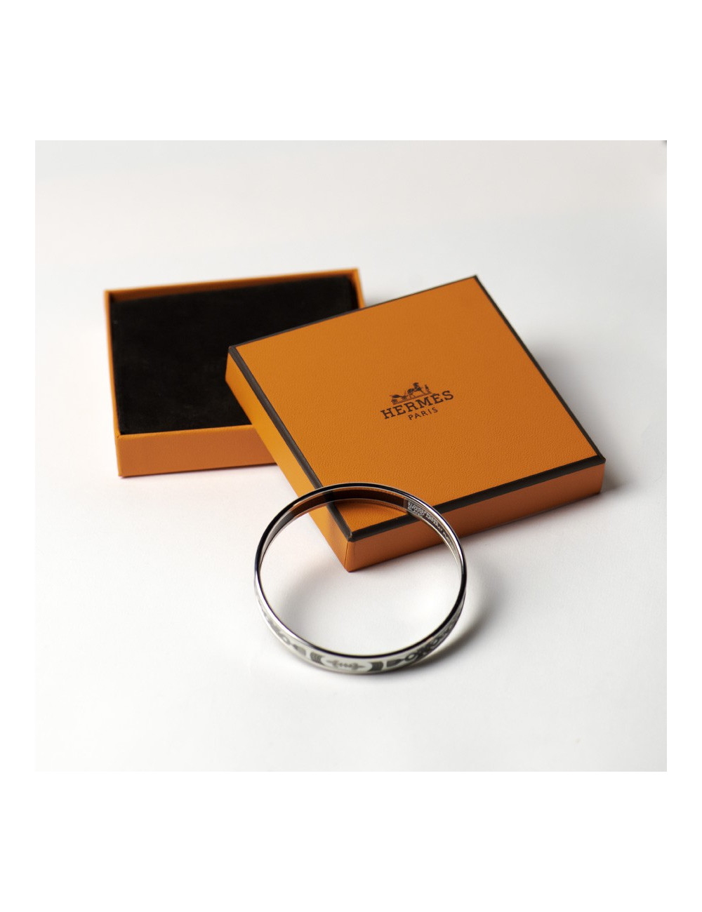 Bracelet HERMES PM émail argent