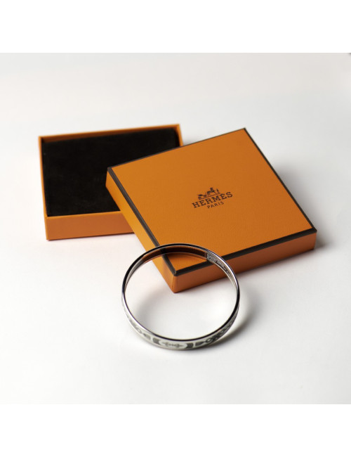 Bracelet HERMES PM émail argent