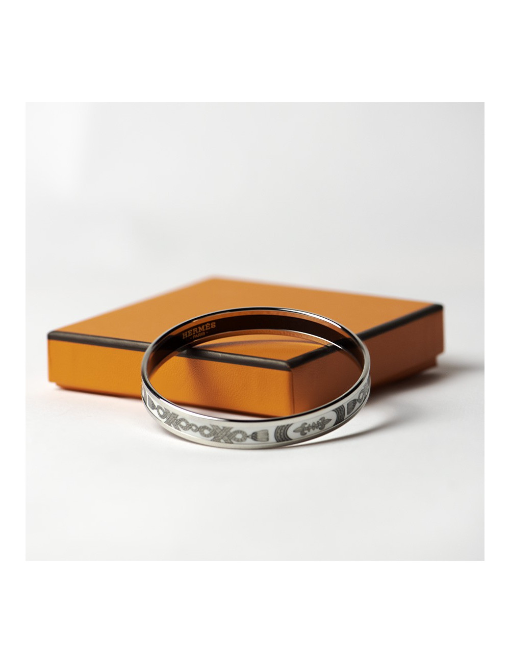 Bracelet HERMES PM émail argent