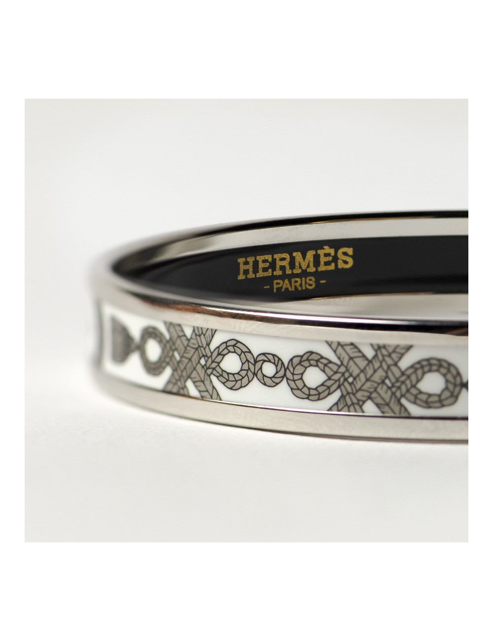 Bracelet HERMES PM émail argent