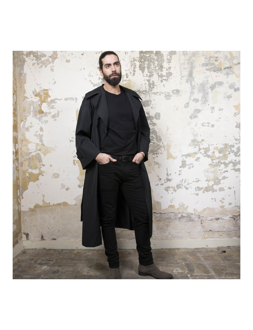 Trench Christian DIOR oversize noir