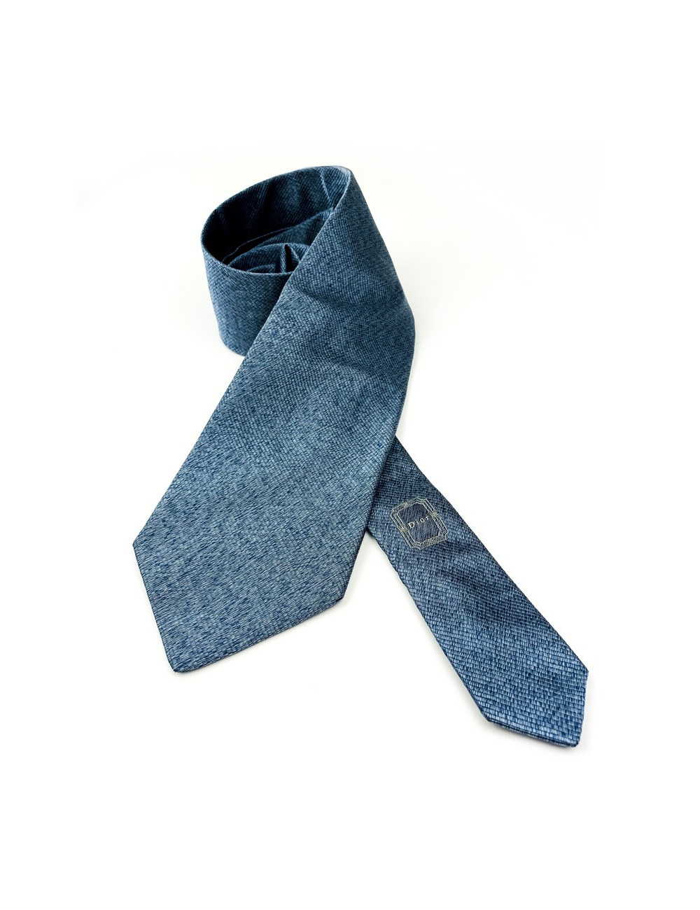 Cravate bleue CHRISTIAN DIOR en soie