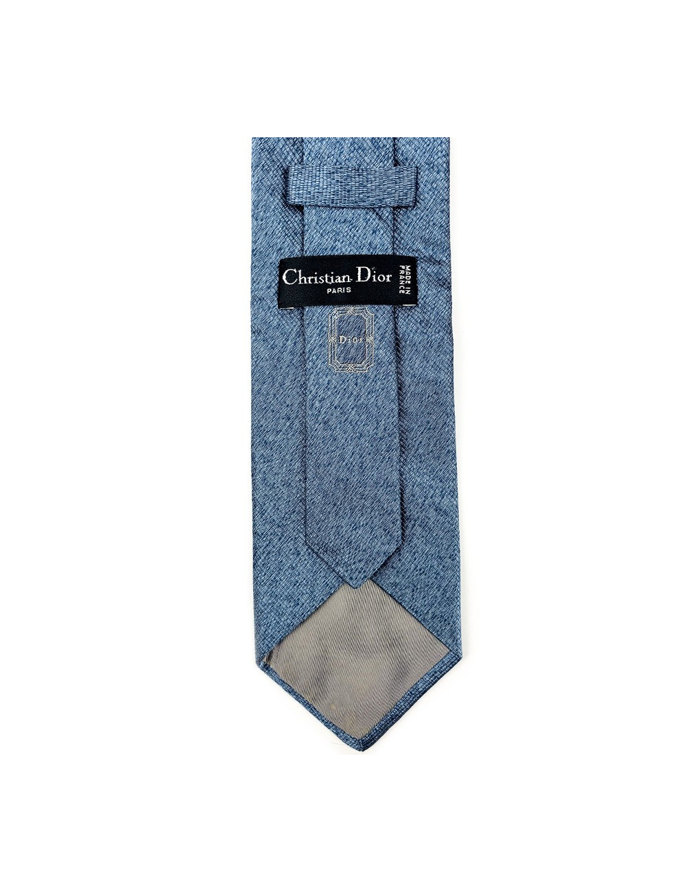 Cravate bleue CHRISTIAN DIOR en soie