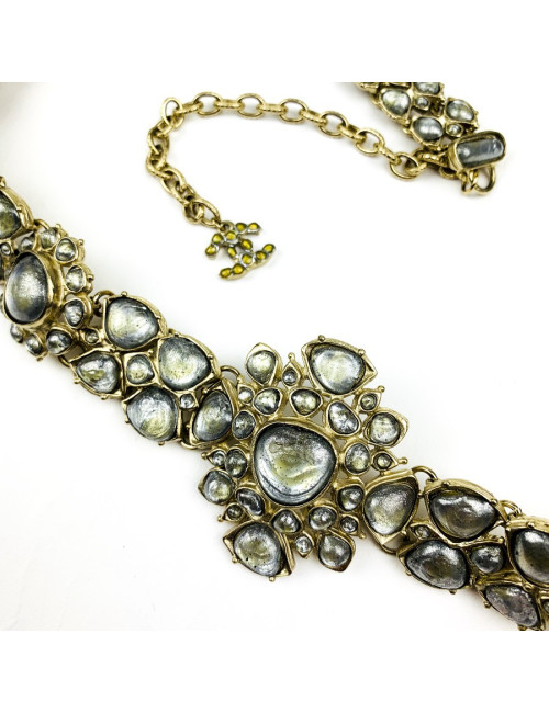 Ceinture CHANEL pâte de verre Métiers d'art "PARIS-BOMBAY"