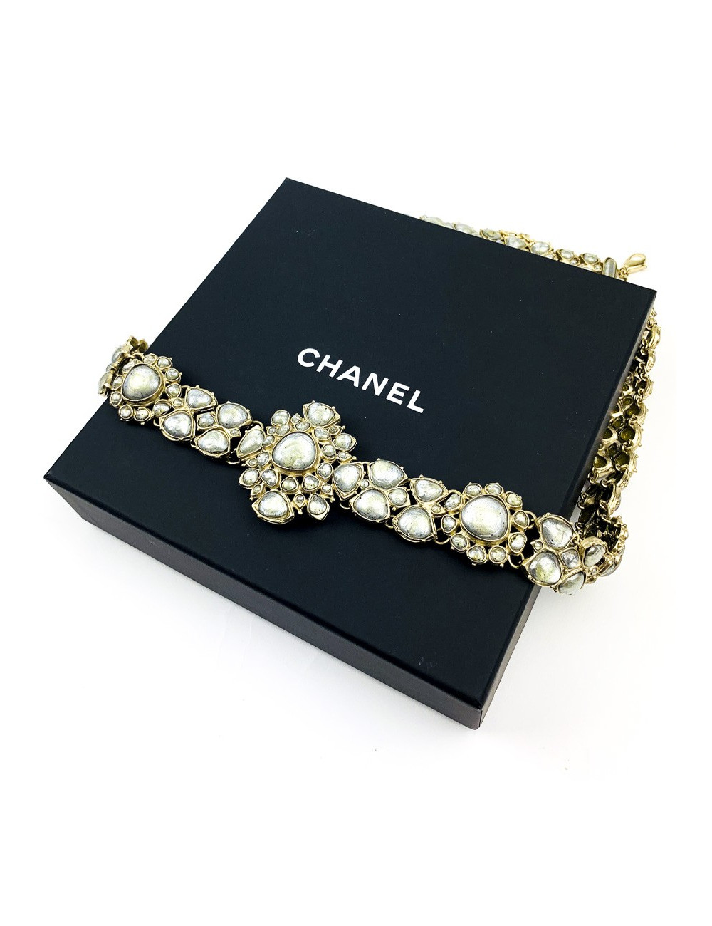 Ceinture CHANEL pâte de verre Métiers d'art "PARIS-BOMBAY"