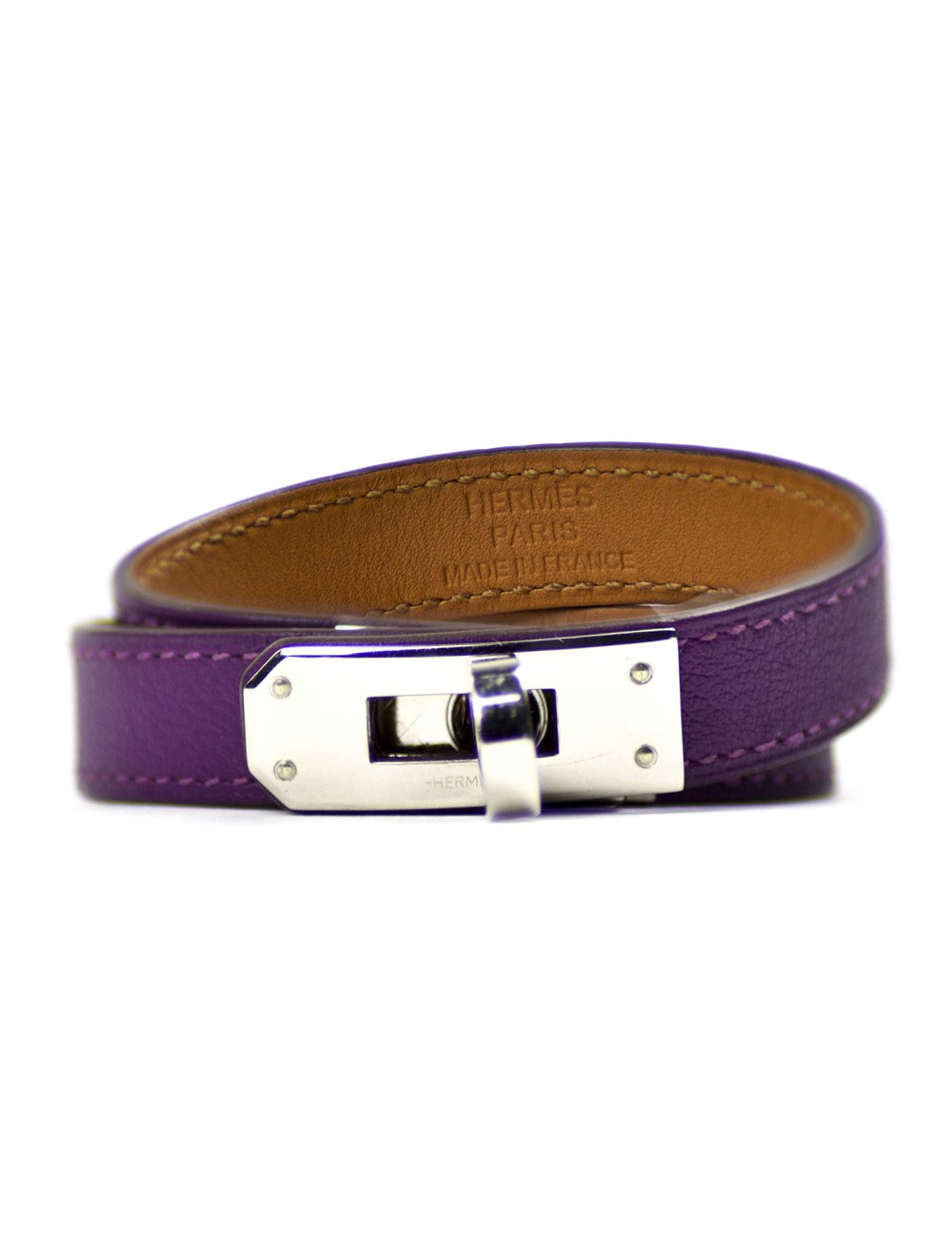 Bracelet Kelly HERMES double violet