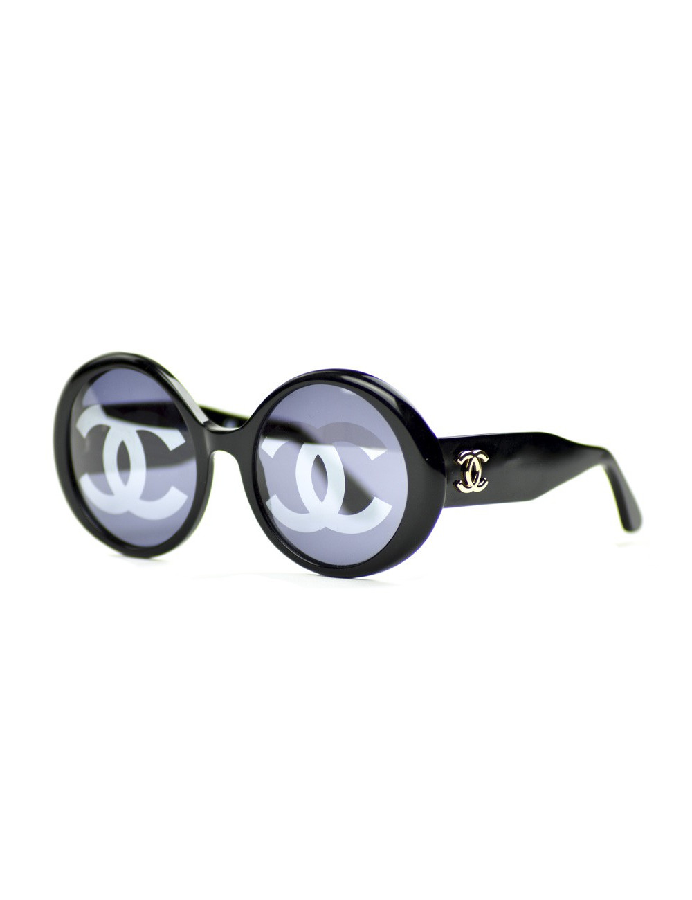 Lunettes de soleil CHANEL CC Vintage noire