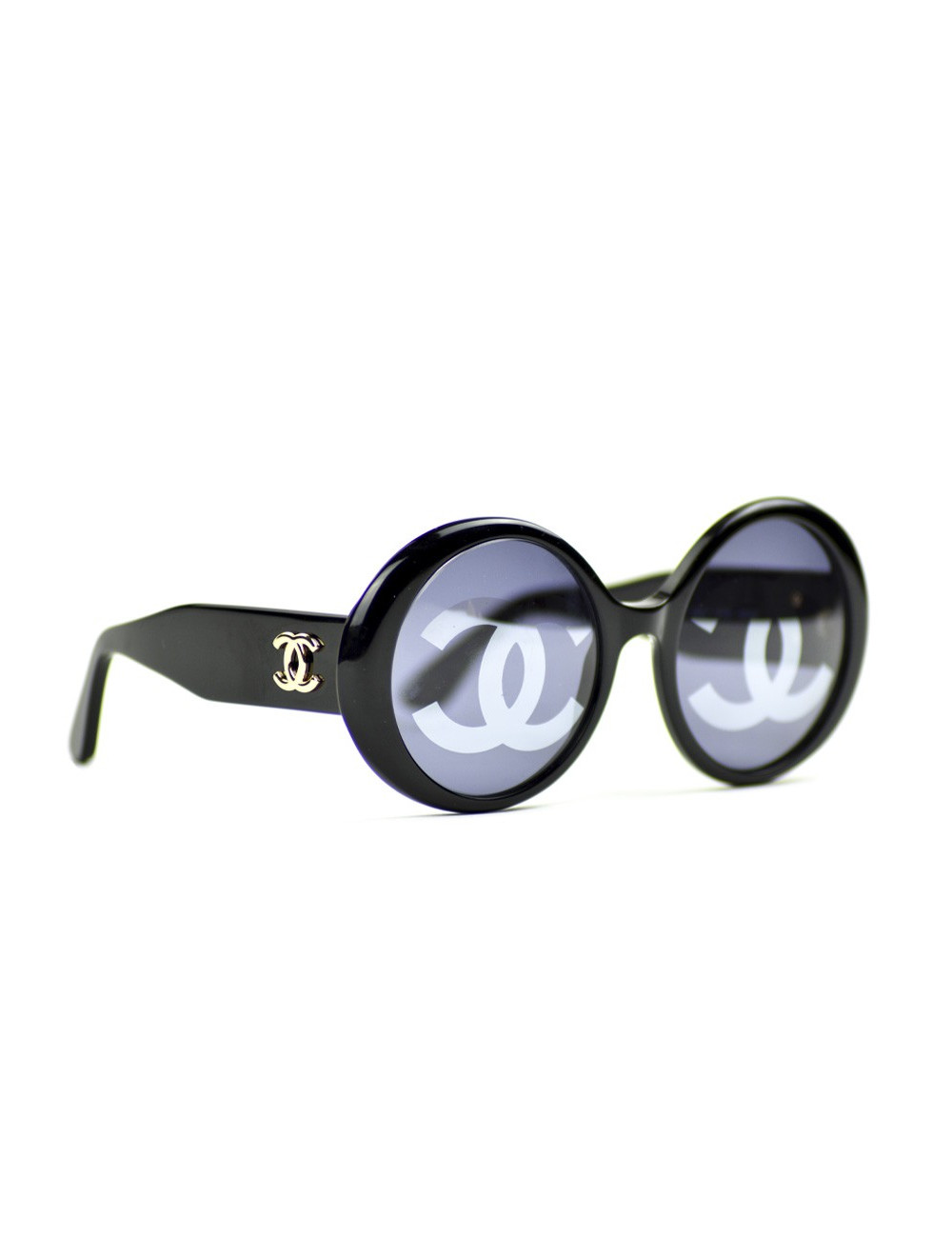Lunettes de soleil CHANEL CC Vintage noire